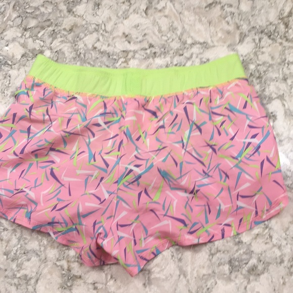 Pink and green athletic shorts. - Picture 1 of 1